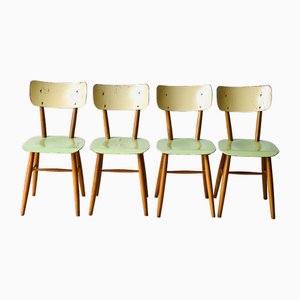 Bistro Chairs from Ton, 1960, Set of 4