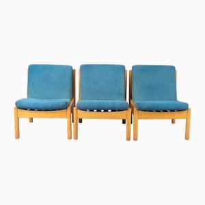Sillas modulares modelo 747 de Ercol, años 70. Juego de 3