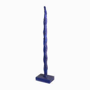 Mario Brunelli, Blue Sculpture, 1990, Painted Iron