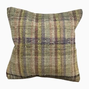 Neutral Anatolian Wool Cushion Cover, 1950