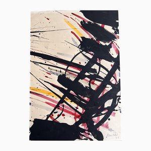 Edo Murtić, Composizione, 1967, Acrilico su carta