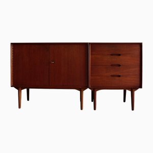 Aparador alemán Mid-Century de teca de Rex Raab para Wilhelm Renz, años 60
