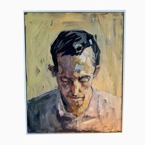 Peter Bowen, Tom Ward-Thomas Portrait, Öl auf Leinwand