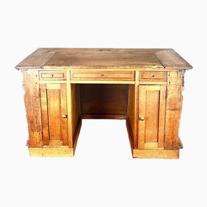17th Century Henri IV Renaissance French Chest Desk in Carved Wood, France