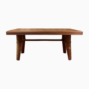 Grande Table de Salle à Manger Art Déco en Chêne, France