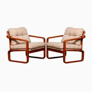 Teak Sessel von DHS Design Denmark, 1980, 2er Set