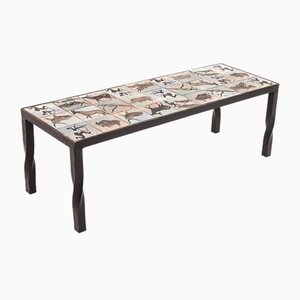 Brutalist Table by André Quiron, 1960s