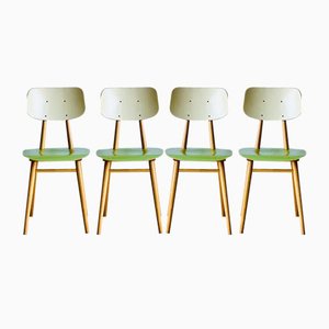 Vintage Küchenstühle von Ton, 1960er, 4er Set
