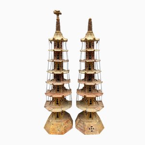 Pagodas de piedra dura, China, siglo XIX