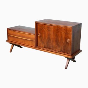 Credenza vintage in noce di Fristho, anni '60