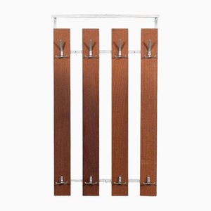 Vintage Garderobe aus Hartholz