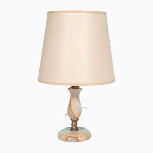 Lampada da tavolo Regency in onice e ottone