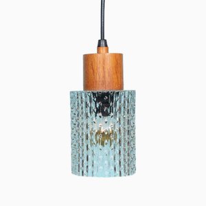 Vintage Glass Hanging Lamp by Carl Fagerlund