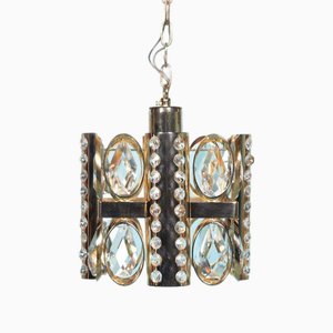 Mid-Century Palwa Chandelier in Crystal