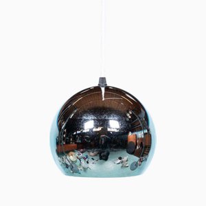 Lampada a sospensione vintage Space Age in metallo cromato