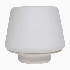 Lampe de Bureau Vintage en Verre Givré