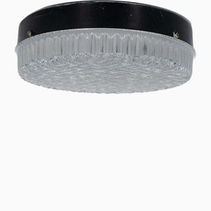 Lampada da soffitto vintage in vetro di Staff, anni '60