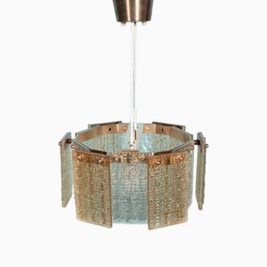 Vintage Glass Hanging Lamp by Carl Fagerlund for Orrefors, 1960s