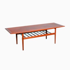 Vintage Danish Coffee Table in Teak by Grete Jalk