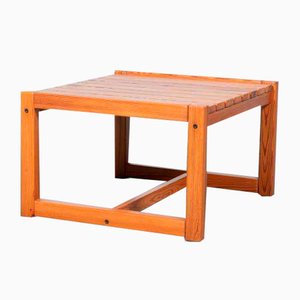 Quadratischer Japandi Beistelltisch, 1970er