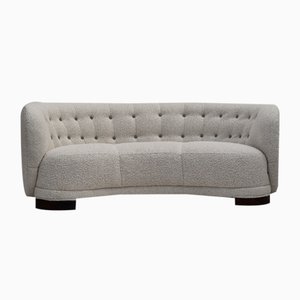 Danish 3-Seater Banana Sofa, 1960s