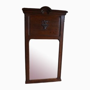 Großer Jugendstil Spiegel aus Eiche