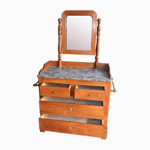 Oak Chest of Drawers with Mirror