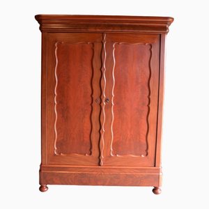Großer Biedermeier Schrank aus Mahagoni
