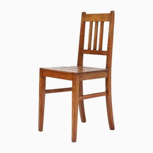 Wooden Geometric Chair in the style of Jean Prouve, France, 1940s