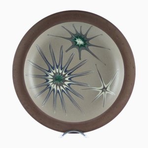 Scandinavian Ceramic Plate, 1960s