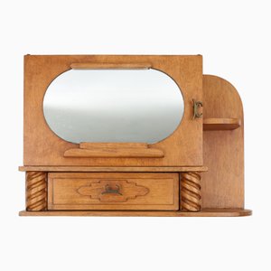 Meuble de Barbarie Art Déco avec Miroir et Tiroir, France, 1950s