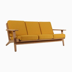 3-Seat Sofa Model 290 in Oak attributed to Hans J. Wegner for Getama, 1970s