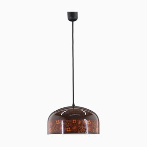Pendant Lamp with Floral Motif, Czechoslovakia, 1970s