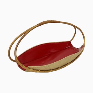 Vintage Decorative Basket, Czechoslovakia, 1950s
