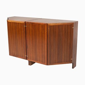 Mid-Century Modern Small Wooden Sideboard attributed to Franco Albini, Italy, 1950s