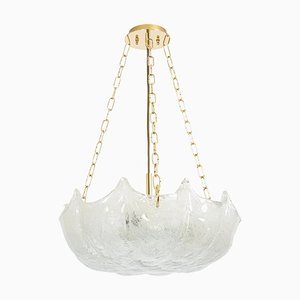Large Murano Glass Pendant Light from Kaiser Idell / Kaiser Leuchten, Germany, 1970s