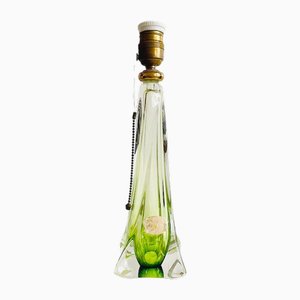 Lampe de Bureau Mid-Century en Cristal de Val Saint Lambert, 1950s