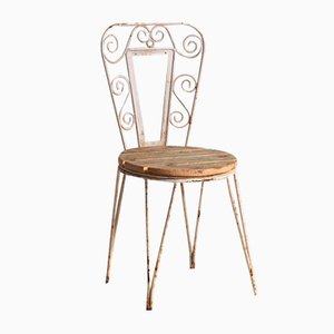 Antike Outdoor Stühle in Weiß, 1920er, 4 . Set