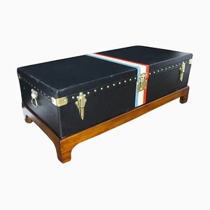 Schwarzer Kofferraum von Louis Vuitton, 1920er