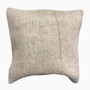 Vintage White Hemp Cushion Case, 1950s