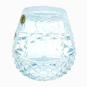 Jarrón de cristal tallado de F. Gross