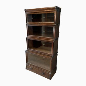 Librería Globe Wernicke antigua, década de 1890. Juego de 4