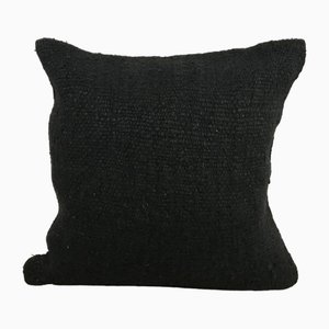 Vintage Black Hemp Cushion Cover, 1950s