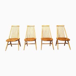 Mid-Century Scandinavian Dining Chairs, 1960s, Set of 4
