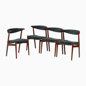 Fauteuils en Teck, Danemark, 1960s, Set de 4