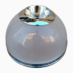 Lampada da soffitto in metallo cromato di Luigi Caccia Dominioni per Azucena, anni '90