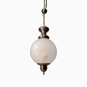 Ls1 Pendant Lamp with Clear Glass Sphere by Luigi Caccia Dominioni for Azucena, 1960s