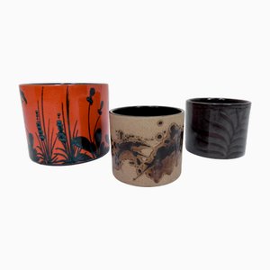 Ceramic Cachepots or Planters from Scheurich and Marei, Germany 1960s, Set of 3