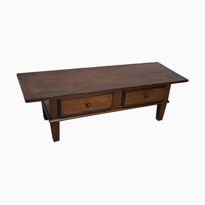 19th Century Spanish Farmhouse Rustic Chestnut Coffee Table