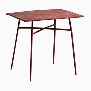 Antique Red Terrace Table, 1920s